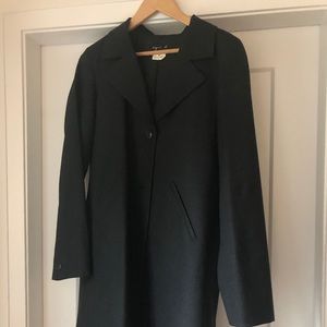 Agnes B vintage dark grey wool coat, size 2